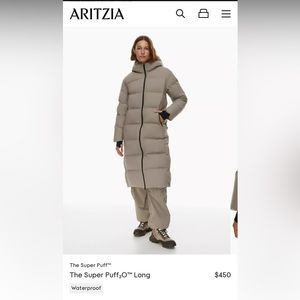 The Super Puff₂O™ Long, perfect condition. Waterproof, M, modern taupe